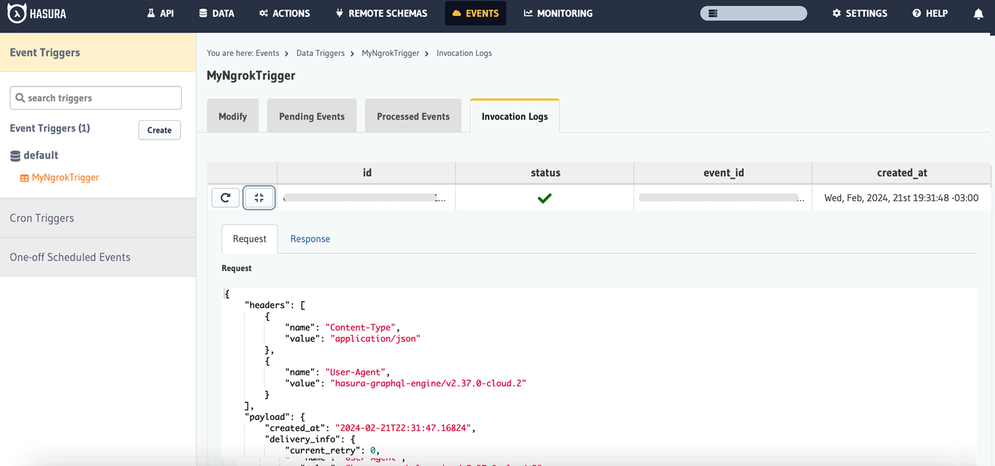 Webhook Logs